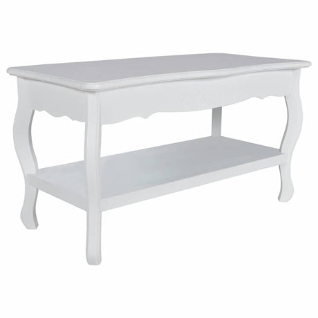 Vidaxl salontafel met 2 lagen mdf wit