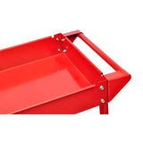 VidaXL Gereedschapstrolley 100 kg rood