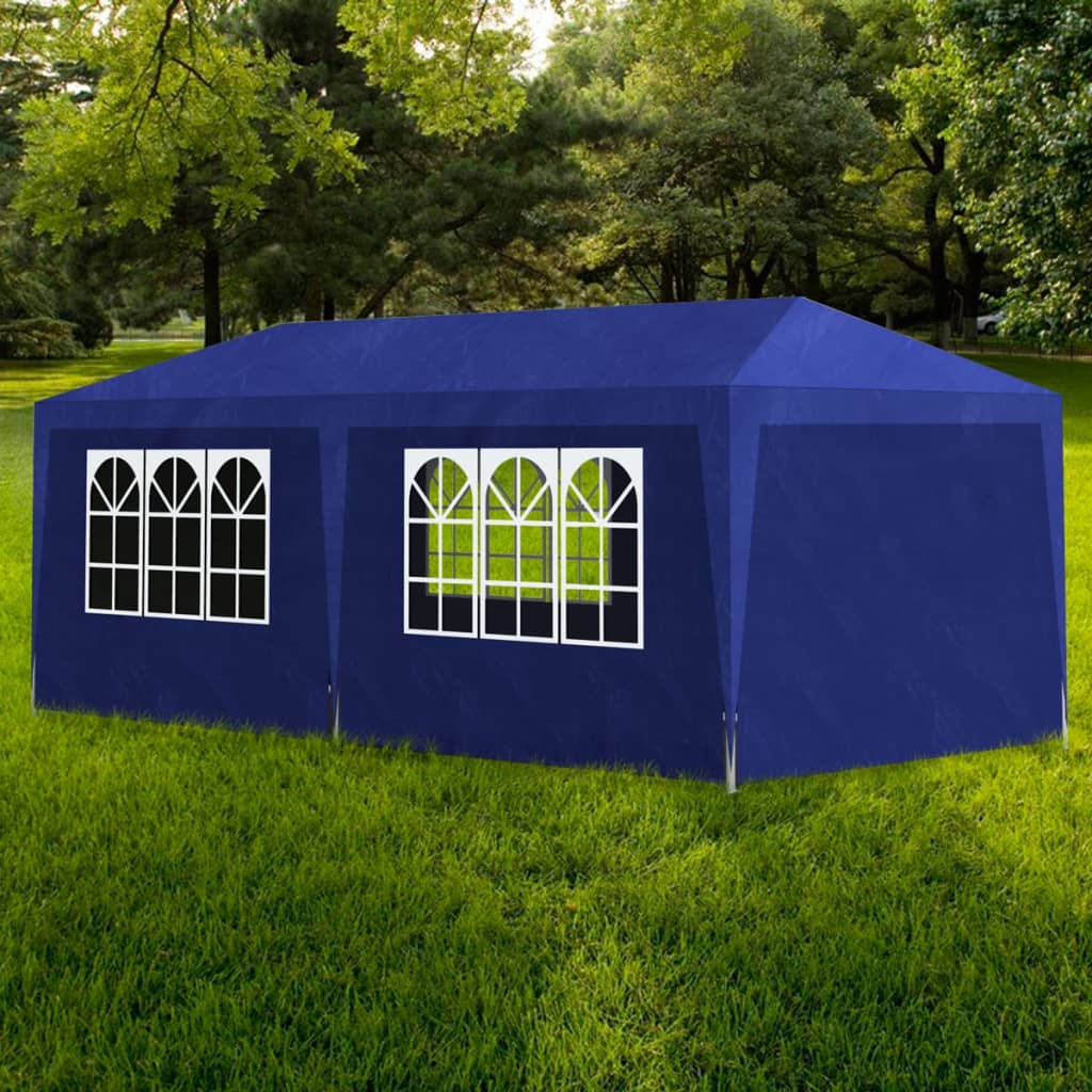 Vidaxl partytent 3x6 m blauw