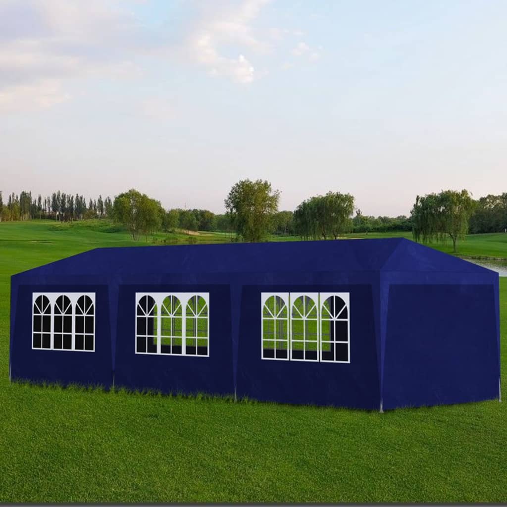 Vidaxl partytent 3x9 m blauw