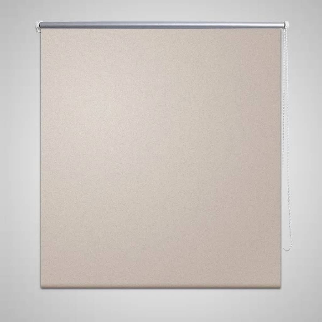 Vidaxl rolgordijn verduisterend blackout 140 x 230 cm beige