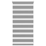 Vidaxl zebra rolgordijn 40,9 x 100 cm stofbreedte 36,7 cm grijs