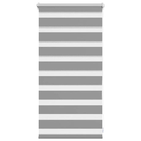 Vidaxl zebra rolgordijn 40,9 x 100 cm stofbreedte 36,7 cm grijs