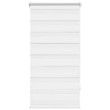 Vidaxl zebra rolgordijn 60,9 x 120 cm stofbreedte 56,7 cm wit