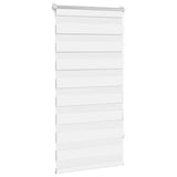 Vidaxl zebra rolgordijn 60,9 x 120 cm stofbreedte 56,7 cm wit