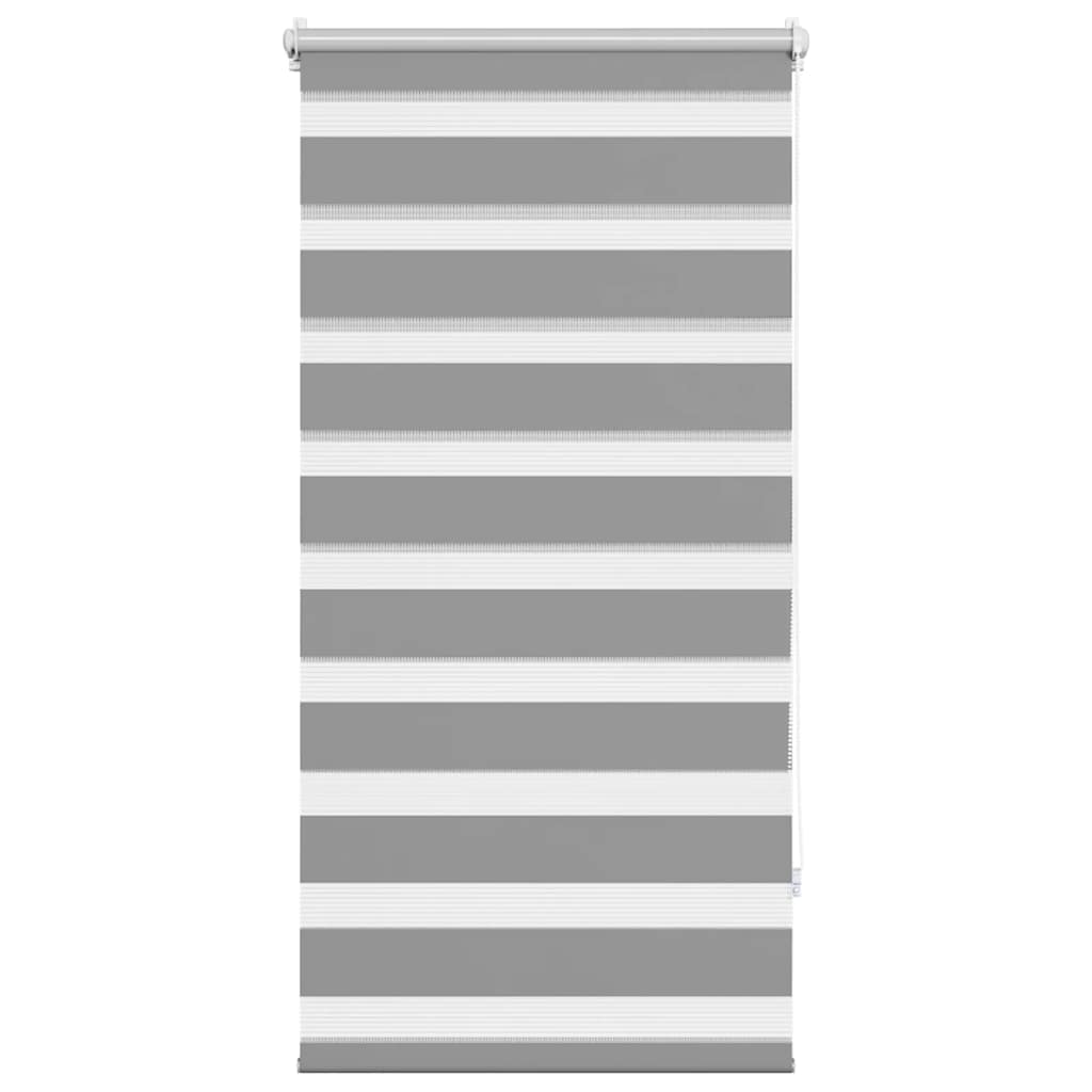 Vidaxl zebra rolgordijn 60,9 x 120 cm stofbreedte 56,7 cm grijs