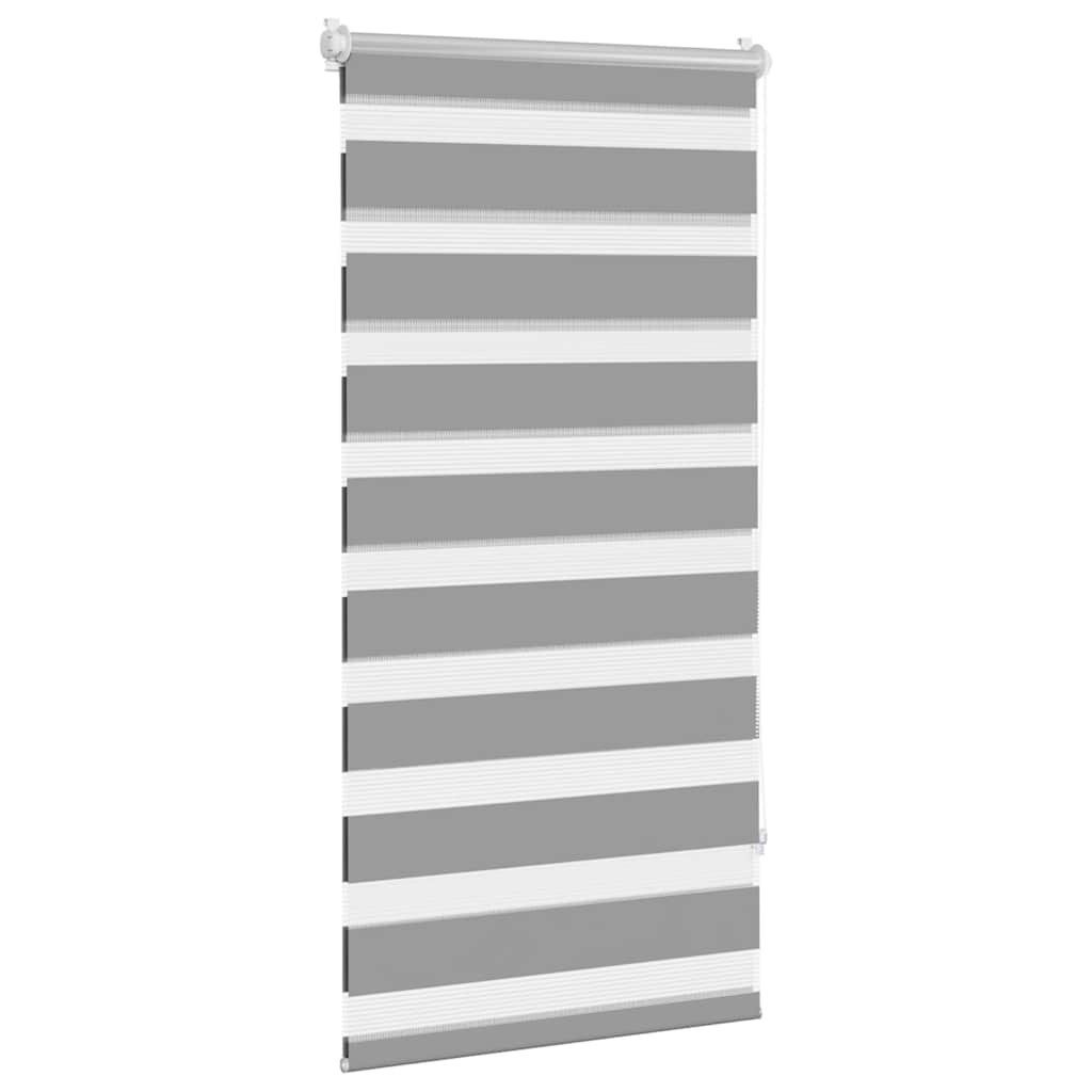 Vidaxl zebra rolgordijn 60,9 x 120 cm stofbreedte 56,7 cm grijs