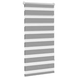 Vidaxl zebra rolgordijn 60,9 x 120 cm stofbreedte 56,7 cm grijs