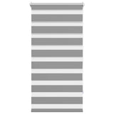 Vidaxl zebra rolgordijn 80,9 x 150 cm stofbreedte 76,7 cm grijs