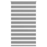 Vidaxl zebra rolgordijn 100,9 x 175 cm stofbreedte 96,7 cm grijs