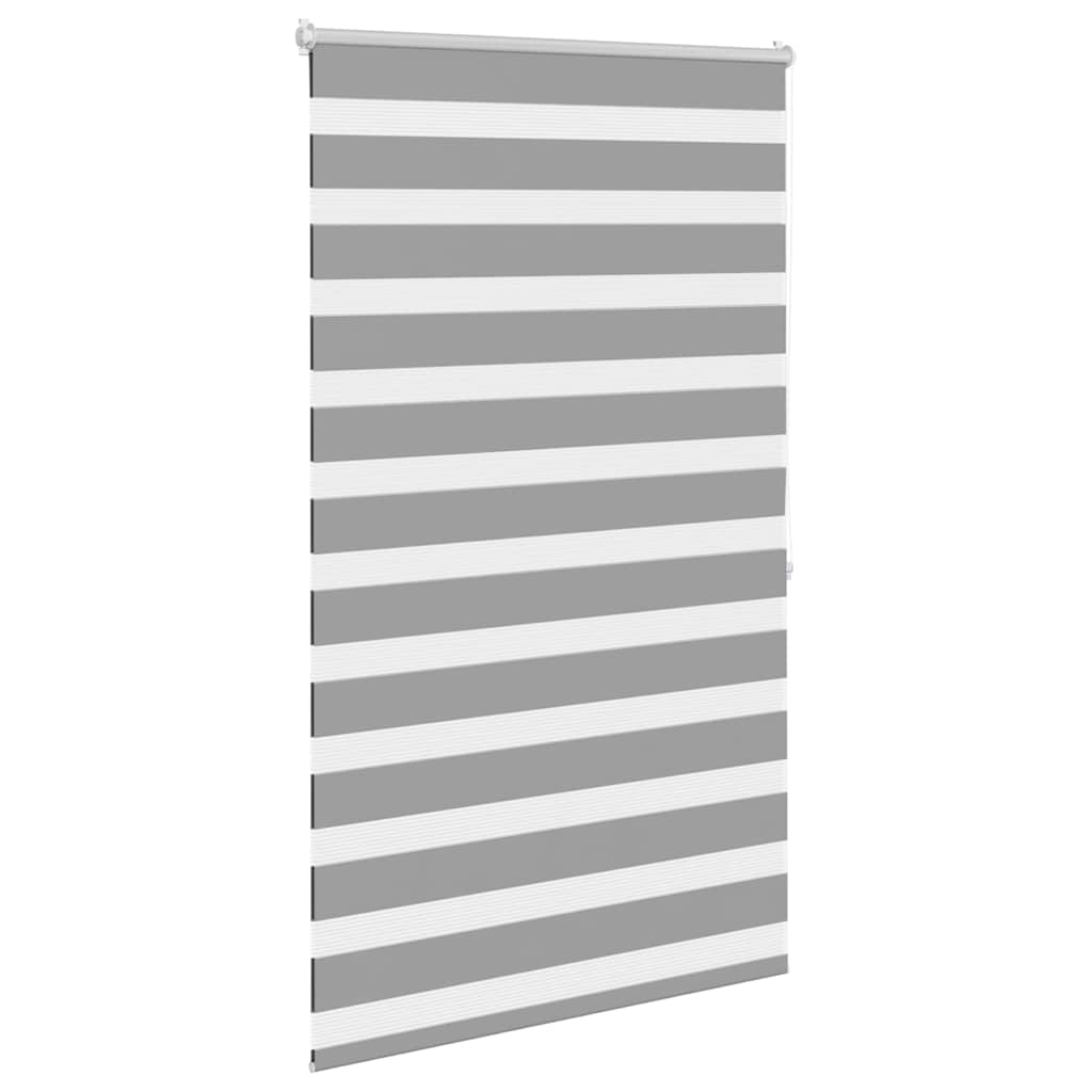 Vidaxl zebra rolgordijn 100,9 x 175 cm stofbreedte 96,7 cm grijs