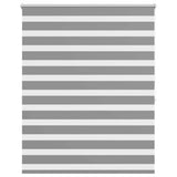 Vidaxl zebra rolgordijn 120,9 x 175 cm stofbreedte 116,7 cm grijs