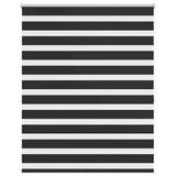Vidaxl zebra rolgordijn 120,9 x 175 cm stofbreedte 116,7 cm zwart
