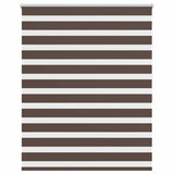 Vidaxl zebra rolgordijn 120,9 x 175 cm stofbreedte 116,7 cm koffiebruin