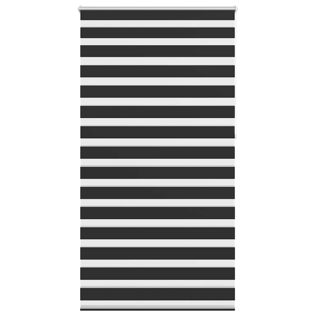 Vidaxl zebra rolgordijn 120,9 x 230 cm stofbreedte 116,7 cm zwart