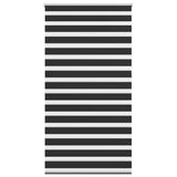 Vidaxl zebra rolgordijn 120,9 x 230 cm stofbreedte 116,7 cm zwart