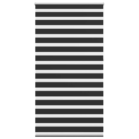 Vidaxl zebra rolgordijn 120,9 x 230 cm stofbreedte 116,7 cm zwart