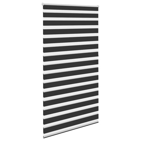 Vidaxl zebra rolgordijn 120,9 x 230 cm stofbreedte 116,7 cm zwart