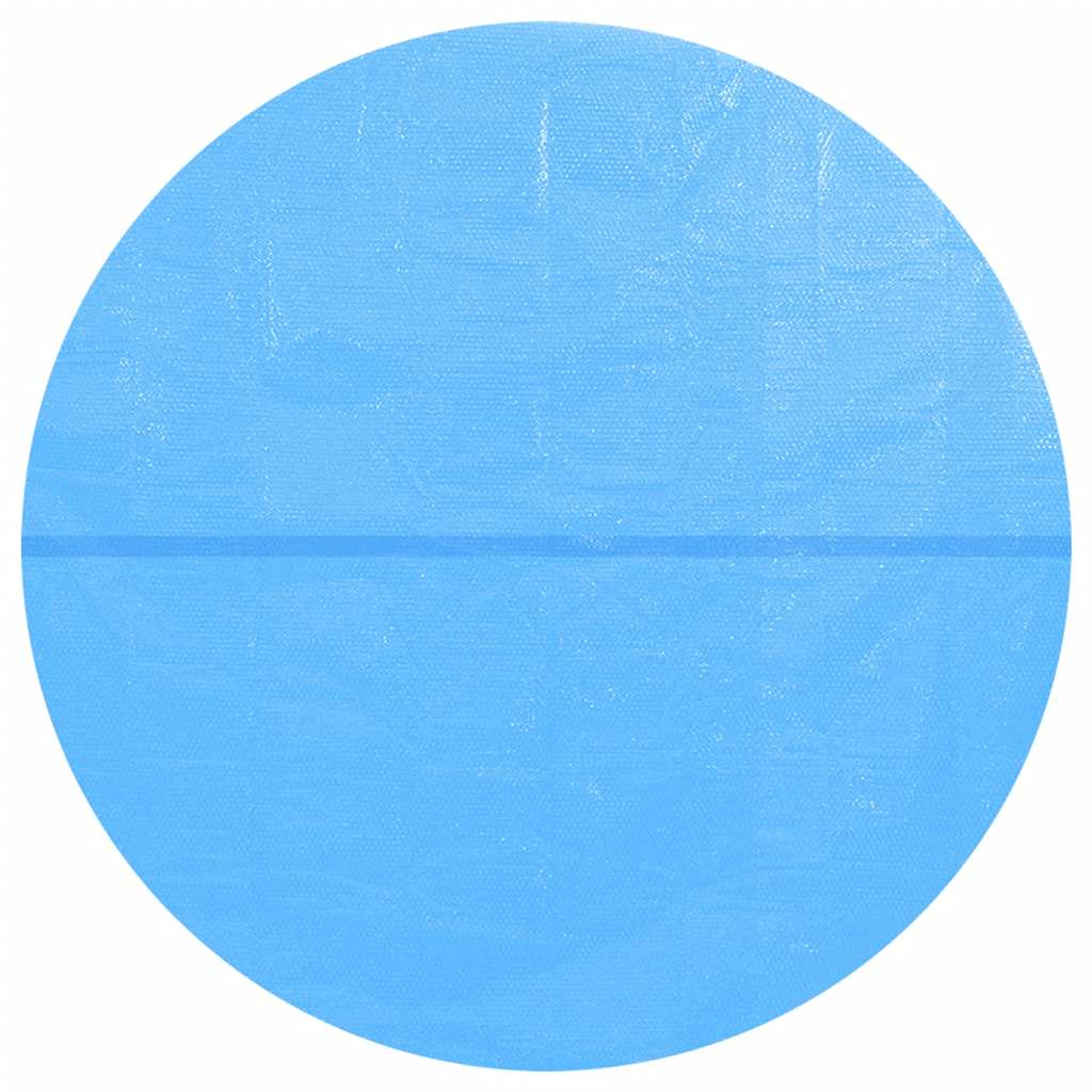 Vidaxl solar zwembadfolie drijvend rond 381 cm pe blauw