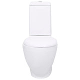 VidaXL Toilet met afvoer achter keramiek wit