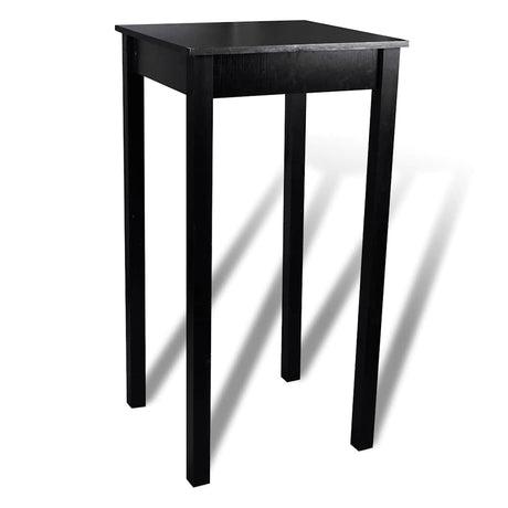Vidaxl bartafel met 2 barkrukken zwart
