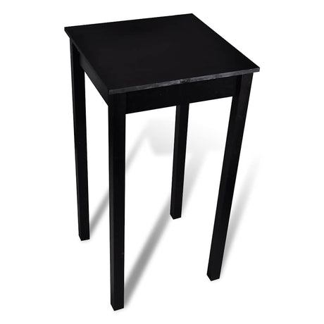 Vidaxl bartafel met 2 barkrukken zwart