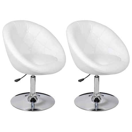 Vidaxl barstoelen 2 st kunstleer wit
