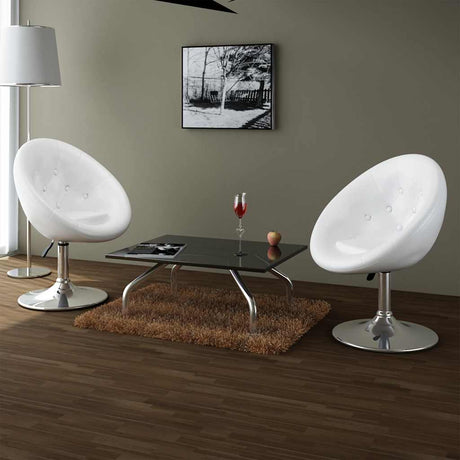 Vidaxl barstoelen 2 st kunstleer wit