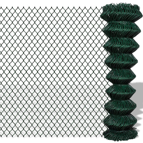 Vidaxl gaashek 1,5x15 m staal groen