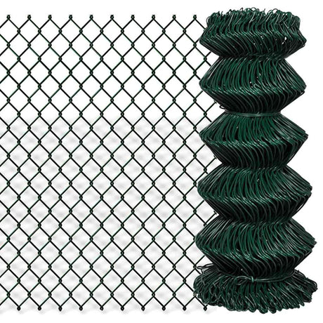 Vidaxl gaashek 0,8x25 m staal groen
