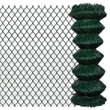 Vidaxl gaashek 1x25 m staal groen