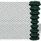 Vidaxl gaashek 1,5x25 m staal groen