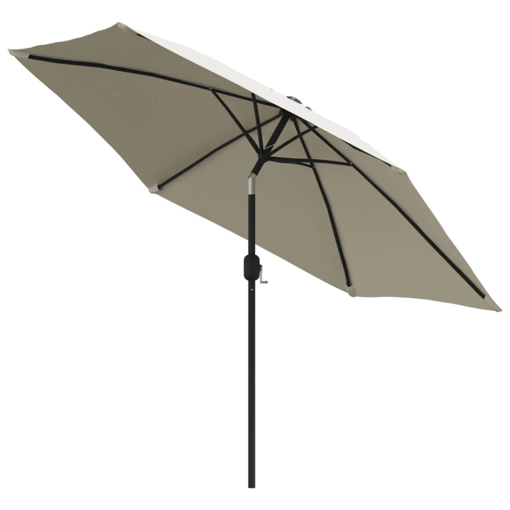 VidaXL Parasol met stalen paal 3 m zandwit