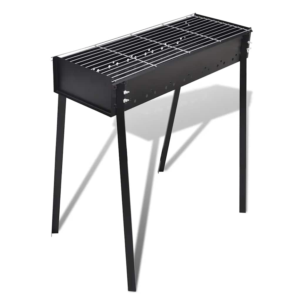 Vidaxl houtskoolbarbecue staand vierkant 75x28 cm