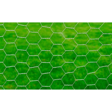 Vidaxl kippengaas 25x1 m gegalvaniseerd staal zilverkleurig
