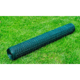 Vidaxl kippengaas 25x0,75 m staal met pvc-coating groen