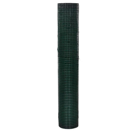 Vidaxl kippengaas 10x1 m gegalvaniseerd staal met pvc-coating groen
