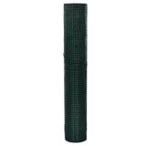 Vidaxl kippengaas 25x1 m gegalvaniseerd staal met pvc-coating groen