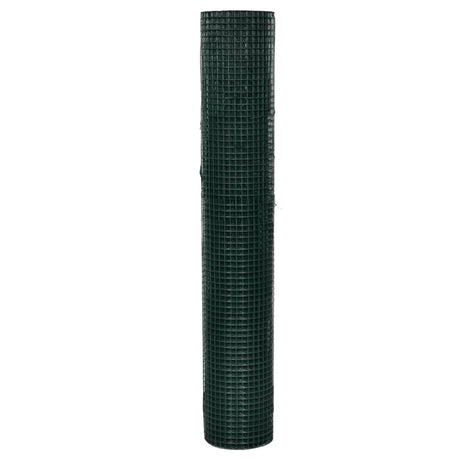 Vidaxl kippengaas 25x1 m gegalvaniseerd staal met pvc-coating groen