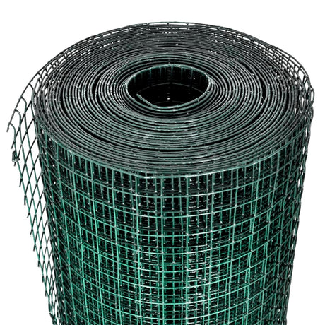 Vidaxl kippengaas 1x25 m gegalvaniseerd staal groen