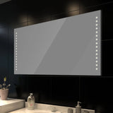 Vidaxl badkamerspiegel met leds 100x60 cm