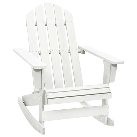 Vidaxl tuinschommelstoel hout wit