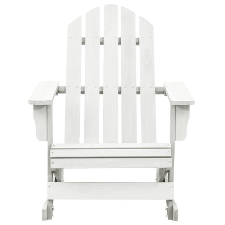 Vidaxl tuinschommelstoel hout wit