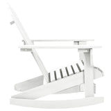 Vidaxl tuinschommelstoel hout wit