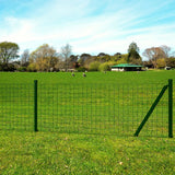 Vidaxl eurohek 10x1,0 m staal groen