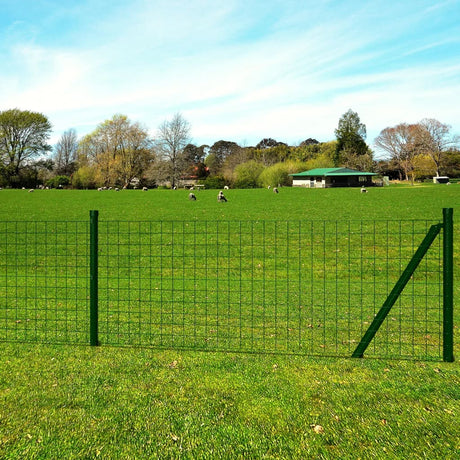 Vidaxl eurohek 10x1,0 m staal groen