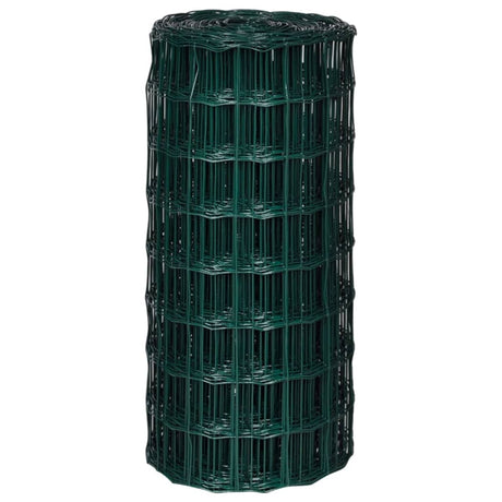 Vidaxl euro hek 10x0,8 m staal groen