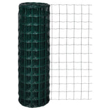 Vidaxl euro hek 10x1,2 m staal groen