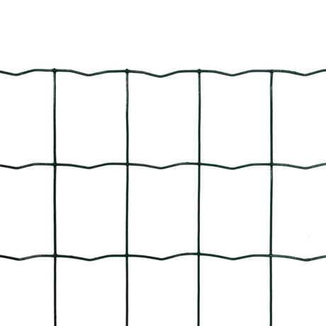 Vidaxl euro hek 25x1,0 m staal groen