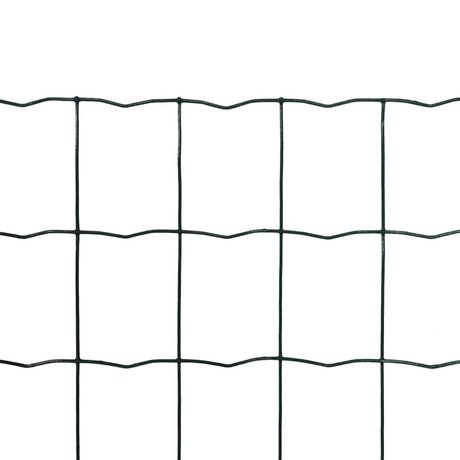 Vidaxl euro hek 10x0,8 m staal groen